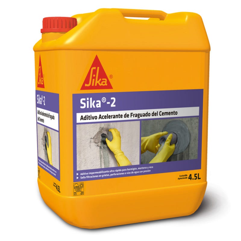 Sika 2 Acelerante de Fraguado Ultra Rápido 4.5lt
