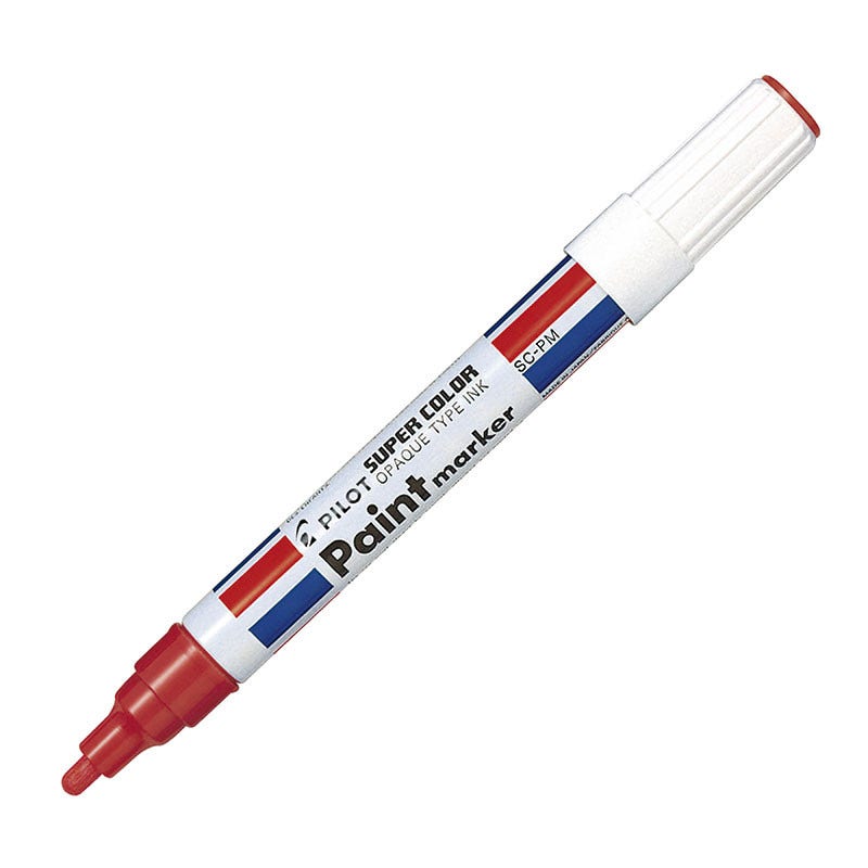 Plumón Marca Metal Rojo Pilot