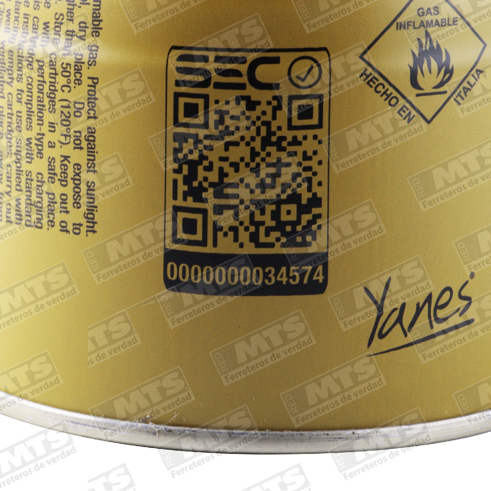 Cartucho Gas Butano 190grs Yanes