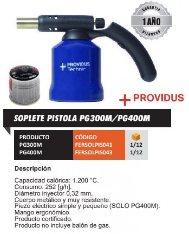 SOPLETE PORTATIL PG-300M PROVIDUS GILI