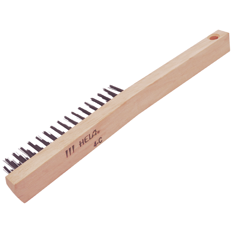 Escobilla Acero Recto con Mango 4-C Hela
