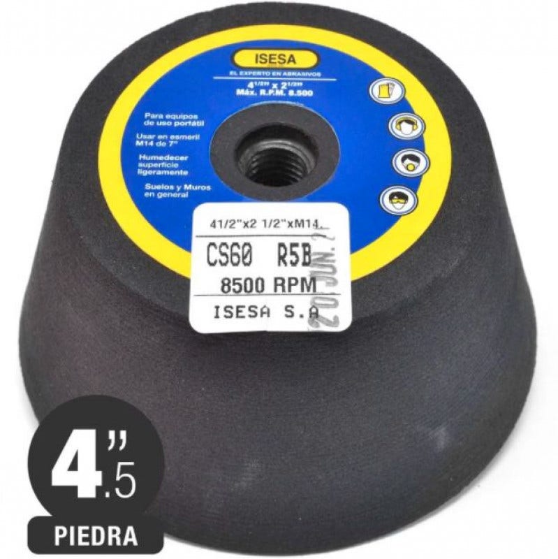 PIEDRA COPA RESINOSA 41/2X21/2 C60 ISESA