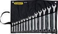 JGO LLAVE PUNTA CORONA 7-24MM 14PZS (86081) STANLE