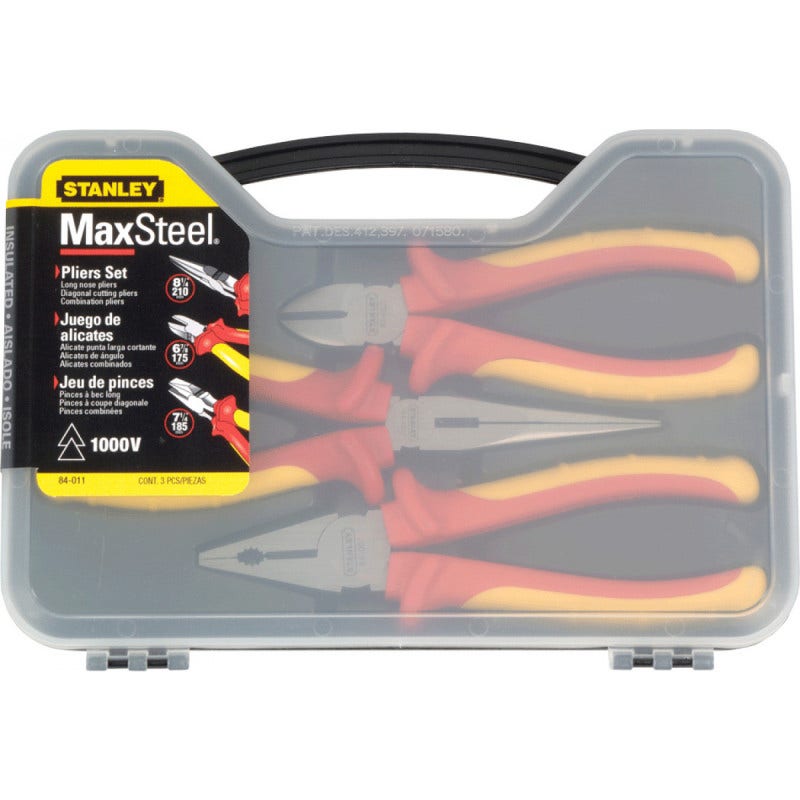 Juego Alicates Electric.1000v 3pzas (84011) Stanle