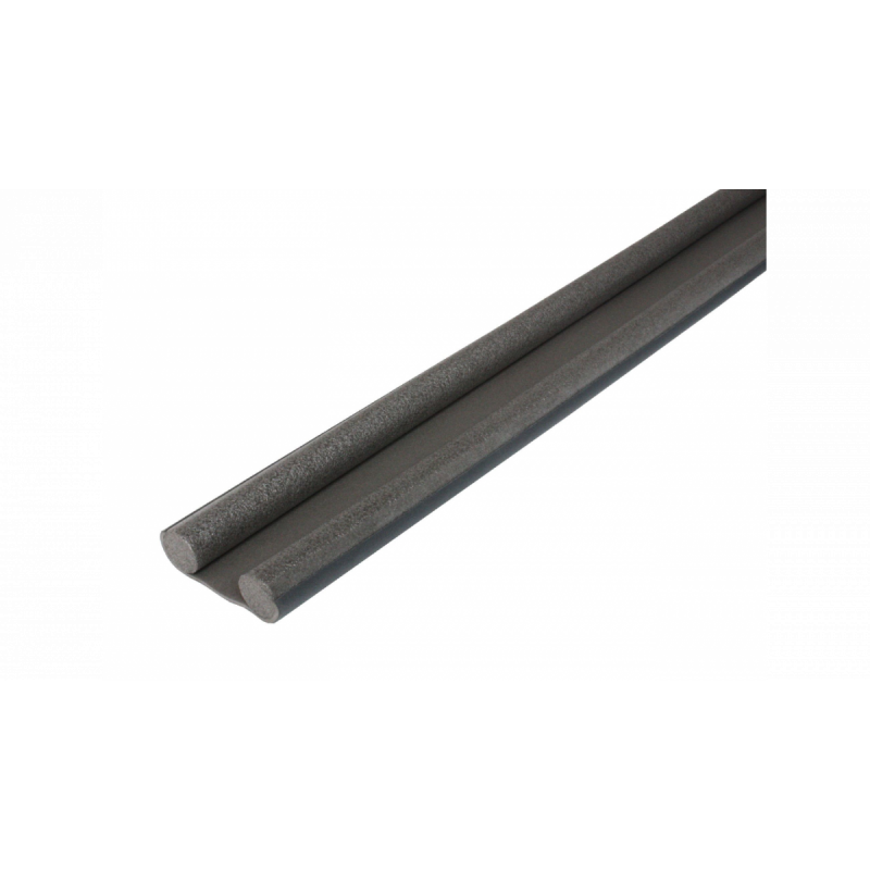 SELLO PUERTA GOMA DOBLE 90CM GRIS DVP