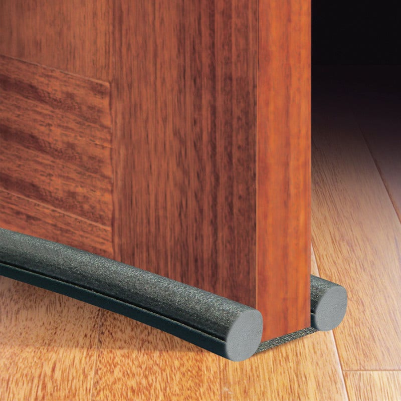 SELLO PUERTA GOMA DOBLE 90CM GRIS DVP