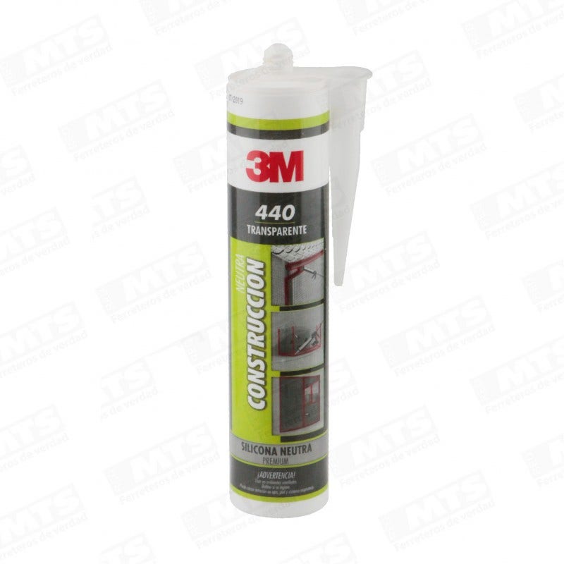 Silicona Neutra 440 Transparente Construcción 
 3m