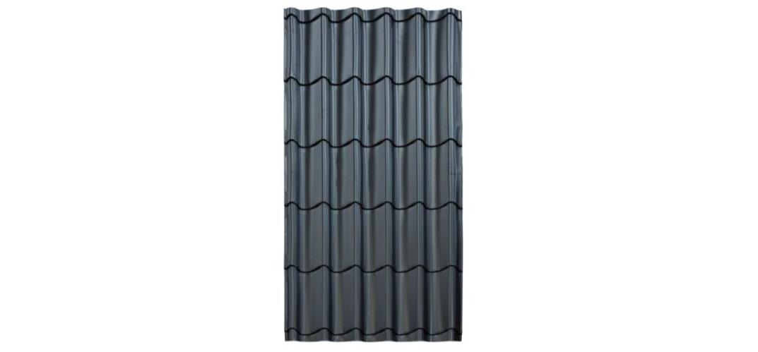 Teja Continua Asturias Negro 3.66x1.15x0.40 Inppa