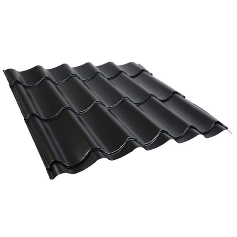 Teja Continua Asturias Negro 3.66x1.15x0.40 Inppa