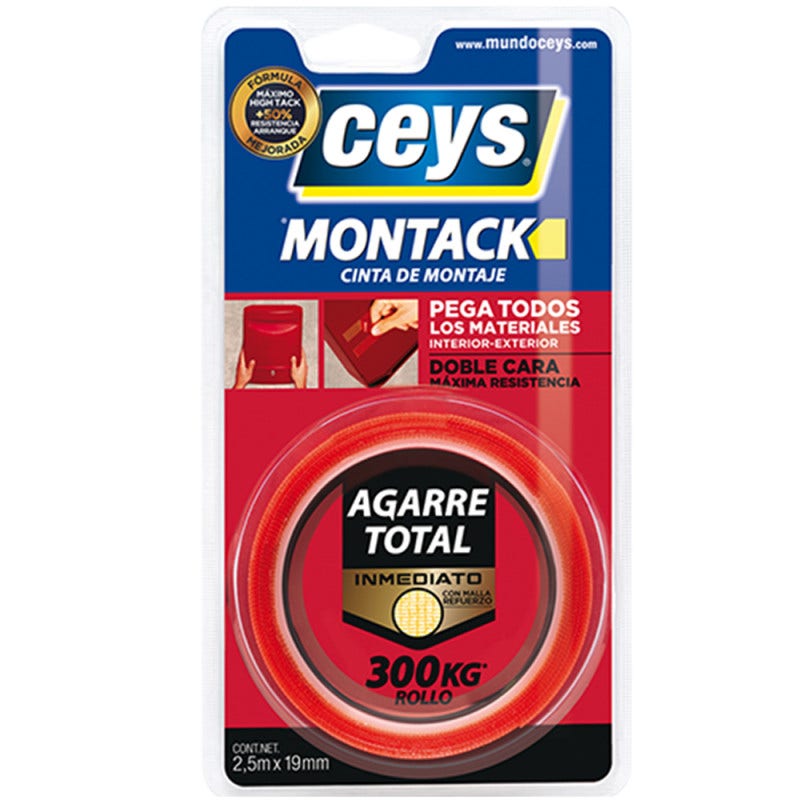 Cinta De Montaje 2.5mx19mm Montack 
 Ceys