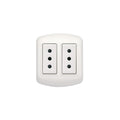 Enchufe Sobrepuesto Doble 10A Blanco Bticino