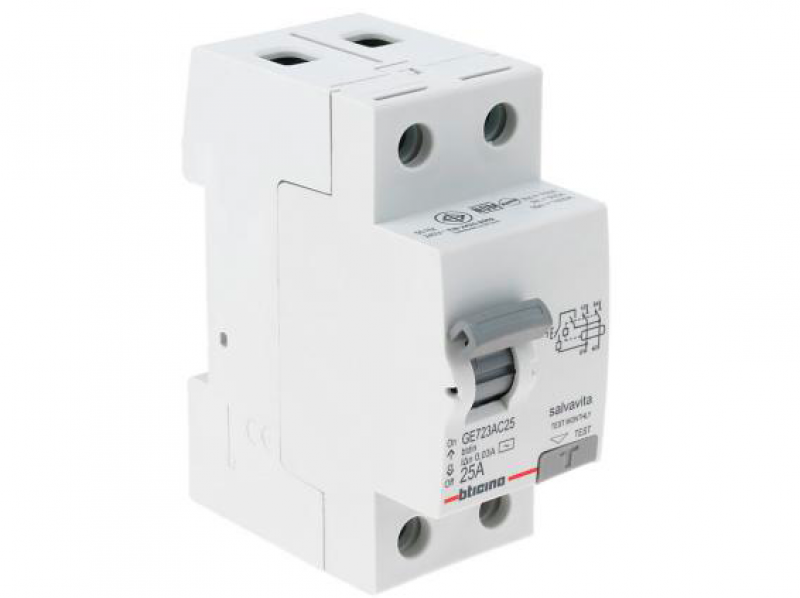 Diferencial 2 x 25A 2modulos Bticino