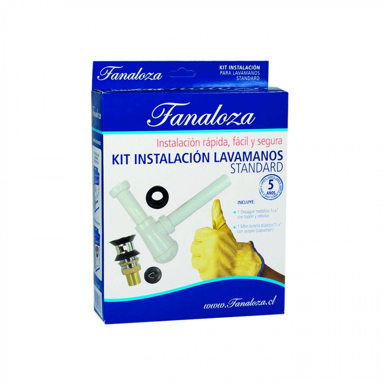 Kit Instalación Lavamanos Fanaloza