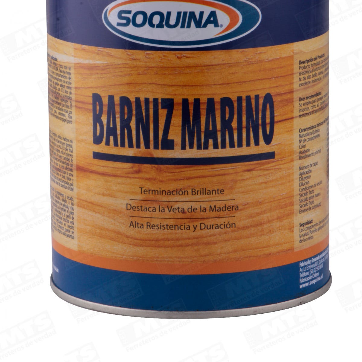 BARNIZ MARINO NATURAL 1/4GL SOQUI