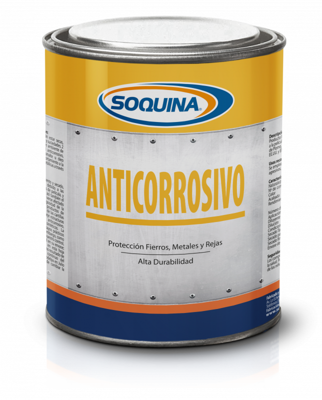 ANTICORROSIVO NEGRO 1/4GL SOQUINA