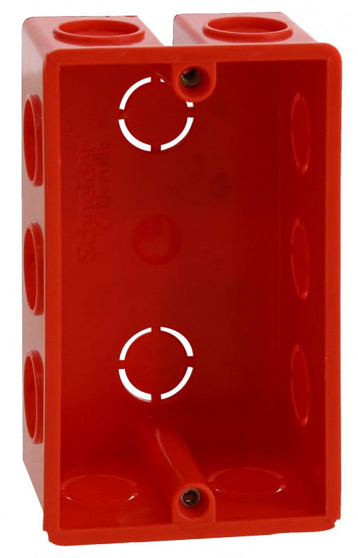 Caja Derivación Embutida 99x60x40 Naranja Marisio