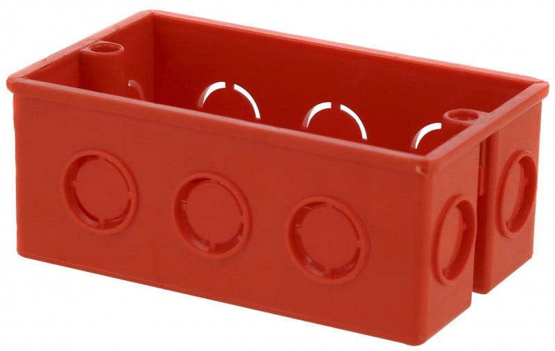 Caja Derivación Embutida 99x60x40 Naranja Marisio