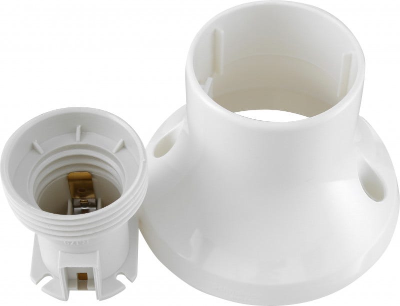 BASE RECTA BLANCA E-27 MARISIO