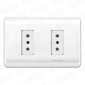 Enchufe Embutido Doble 10A Genesis Blanco Marisio