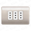 Enchufe Embutido Triple 10A Gen Millan Blanco Schneider