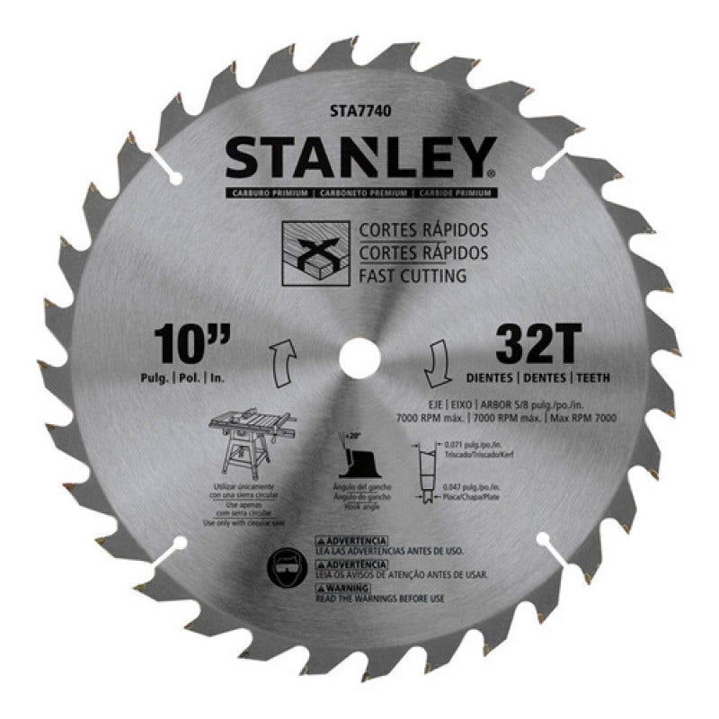 Disco Sierra 10" 32 Dientes (7740) Stanley