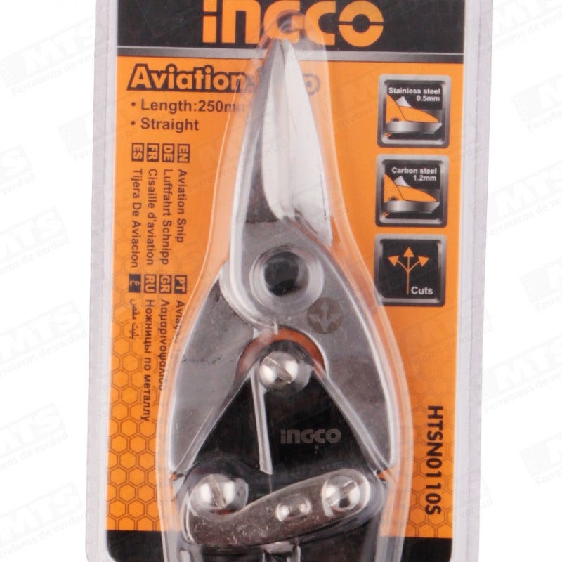 TIJERA AVIACION CORTE RECTO (HTSN0110S) INGCO