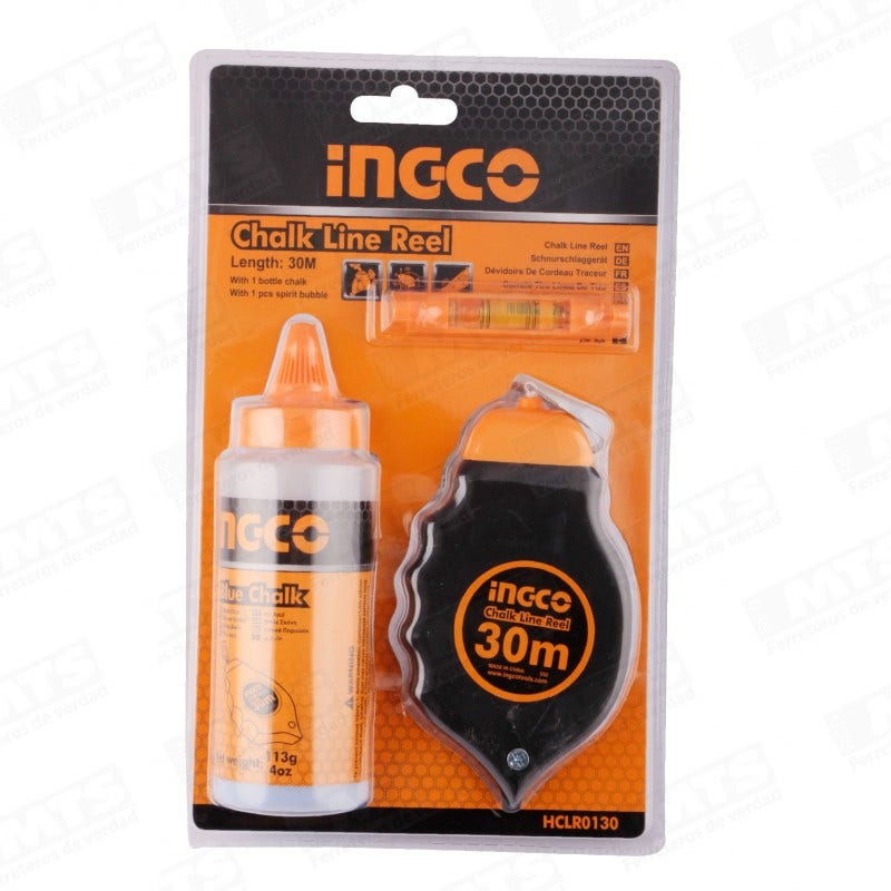 Juego Tiza y Cuerda 30mts (HCLR130) Ingco