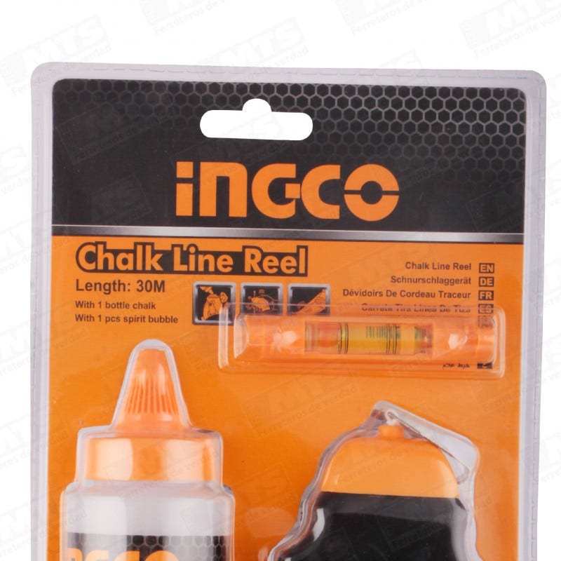Juego Tiza y Cuerda 30mts (HCLR130) Ingco