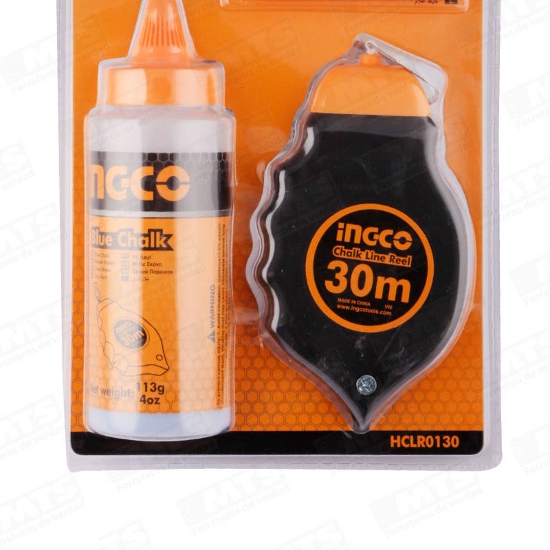 Juego Tiza y Cuerda 30mts (HCLR130) Ingco