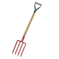 Horqueta Forjada Roja Mango De Madera Lioi