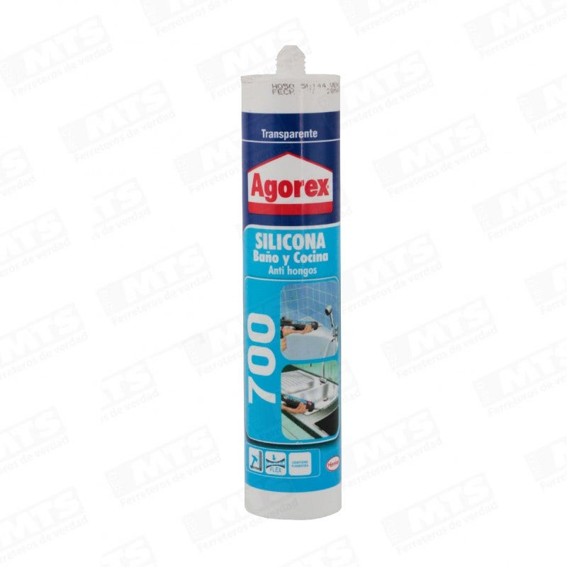 AGOREX SILICONA 700 TRANSP 310 ML AGOREX