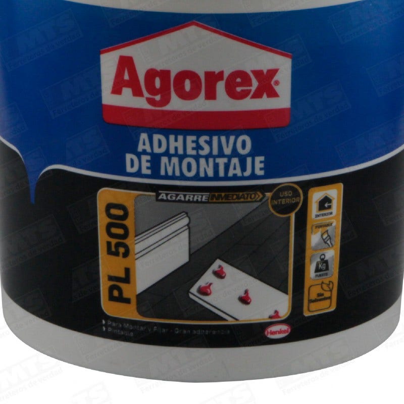 AGOREX MONTAJE PL 500 GL 3.8KG AGOREX