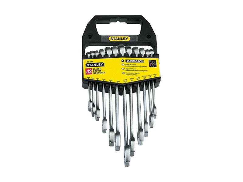 JGO LLAVE PUNTA CORONA 7-19MM 12PZS (71607) STANLE