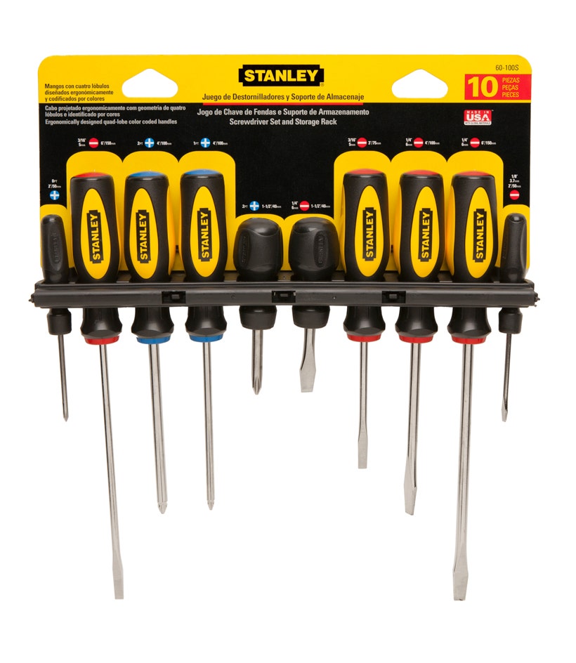 JUEGO DESTORNILLADORES 10 PZS BASIC (60100) STANLE