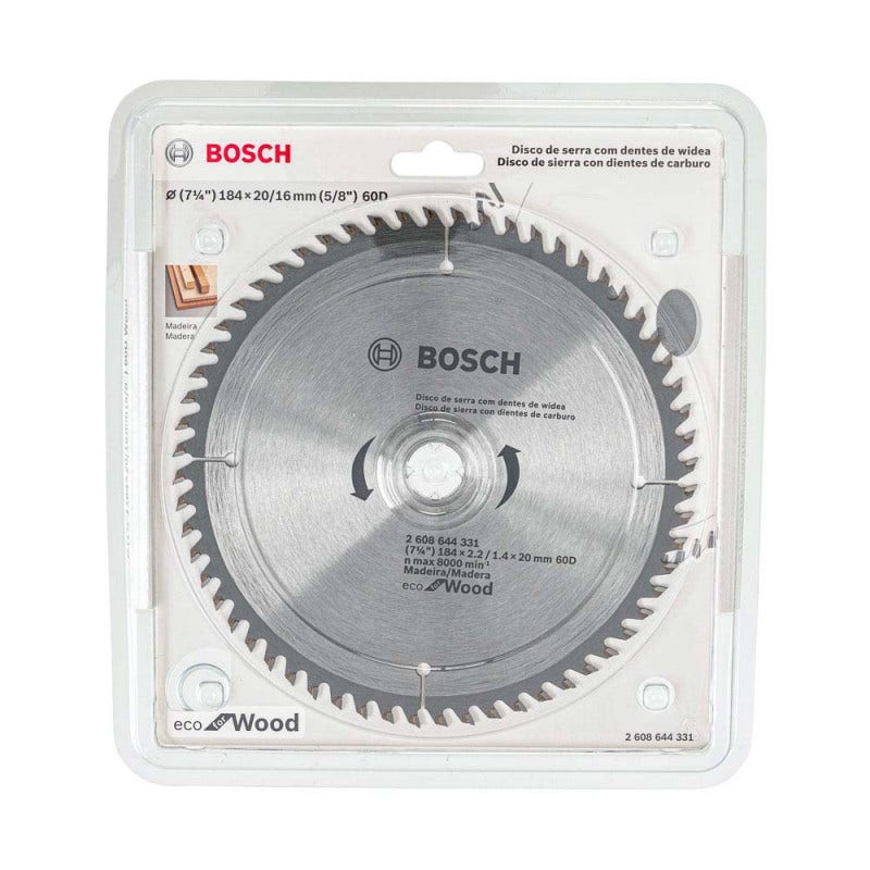 DISCO SIERRA ECO 7 1/4" 60 DTS BOSCH