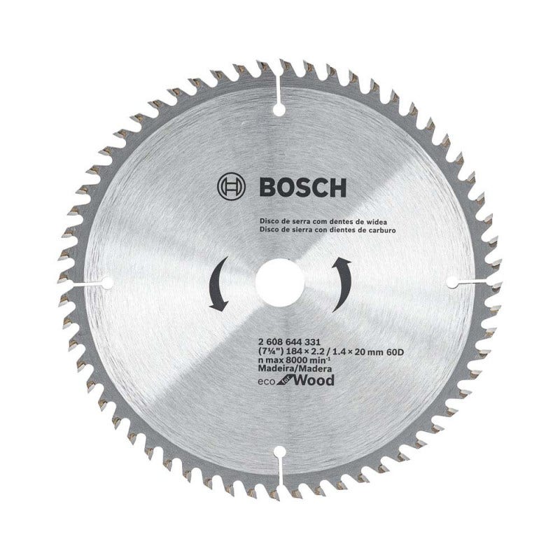 DISCO SIERRA ECO 7 1/4" 60 DTS BOSCH