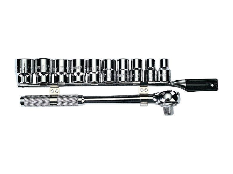 JUEGO DADOS 1/2" 11 PZS 10-19MM (86734) STANLEY