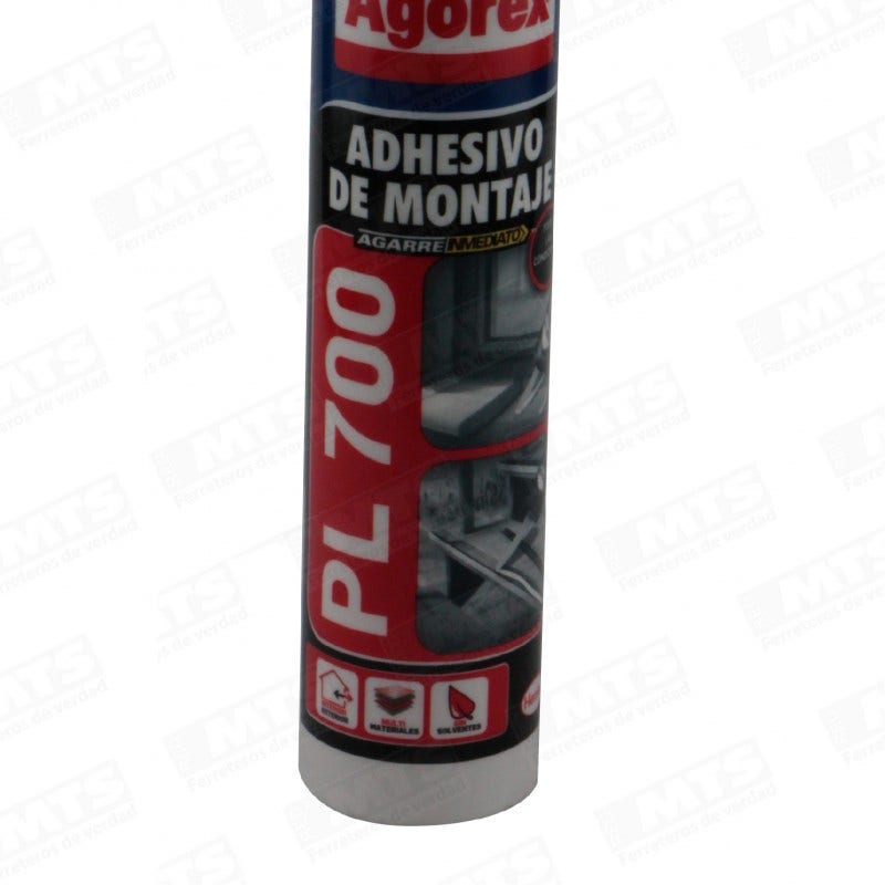 Adhesivo de Montaje PL700 390grs
 Agorex
