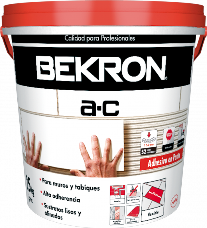 Adhesivo Ceram Pasta Bekron Ac 25kg Aislantes Naci