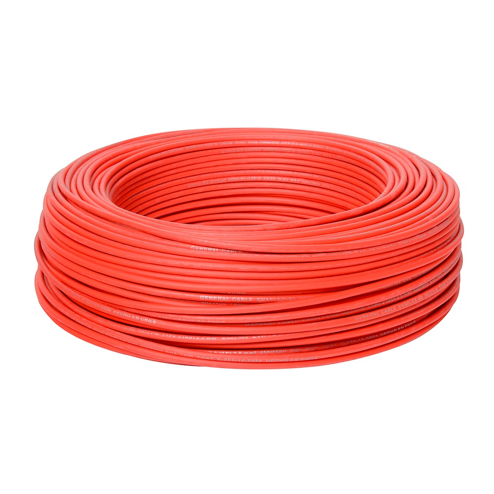 Cable Ara-Z1 2.5mm2 x Rollo 100mt Rojo Libre de Halógeno