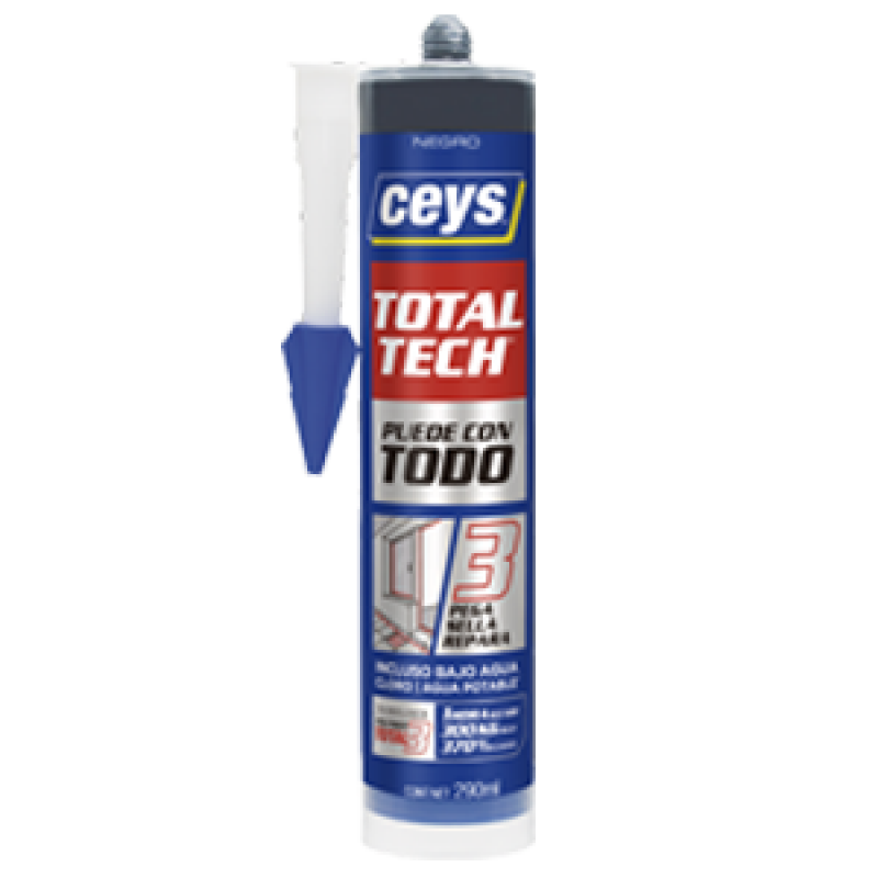 Adhesivo Sellador Total Tech Negro 290ml
  Ceys