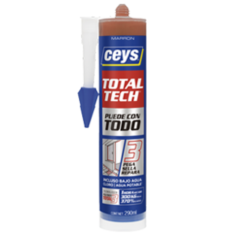 Adhesivo Sellador Totaltech Marron 290ml Ceys