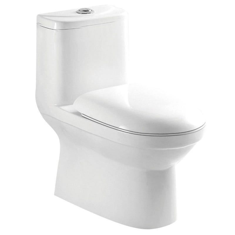 Juego De Baño Una Pieza Málaga D/flush Con Asiento Fanaloza