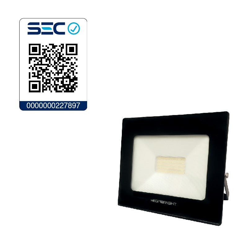 PROYECTOR LED TELCO FLAT 50W 6000K MEGABRIGHT