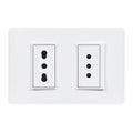 Enchufe Embutido Doble 10A + Bipaso 10-16A Luzica Bticino