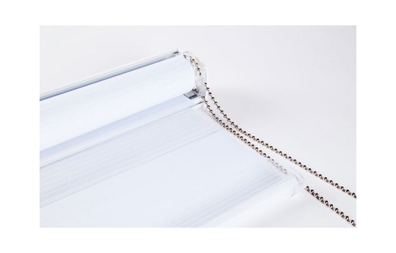 Cortina Roller Zebra Día-Noche Blanco 180x165cm Metalhsa