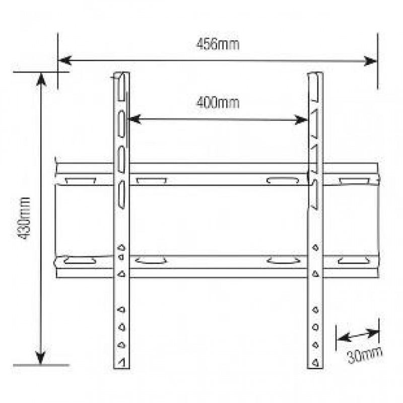 Soporte TV 32"a 55" Fijo Eco Brasforma