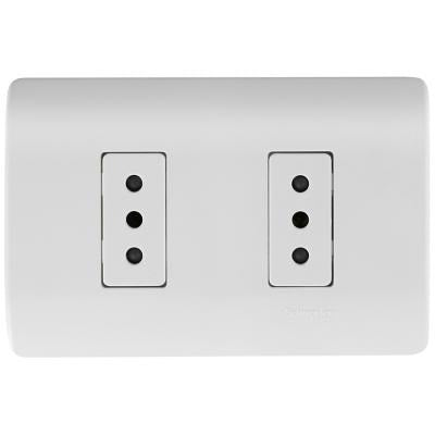 Enchufe Embutido Doble Bipaso 10-16A Luzica Bticino