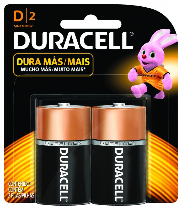 Pilas Duracell D X 2un