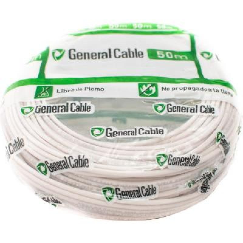 Cable Ara-Z1 2.5mm Rollo de 50mt Blanco Libre de Halógeno